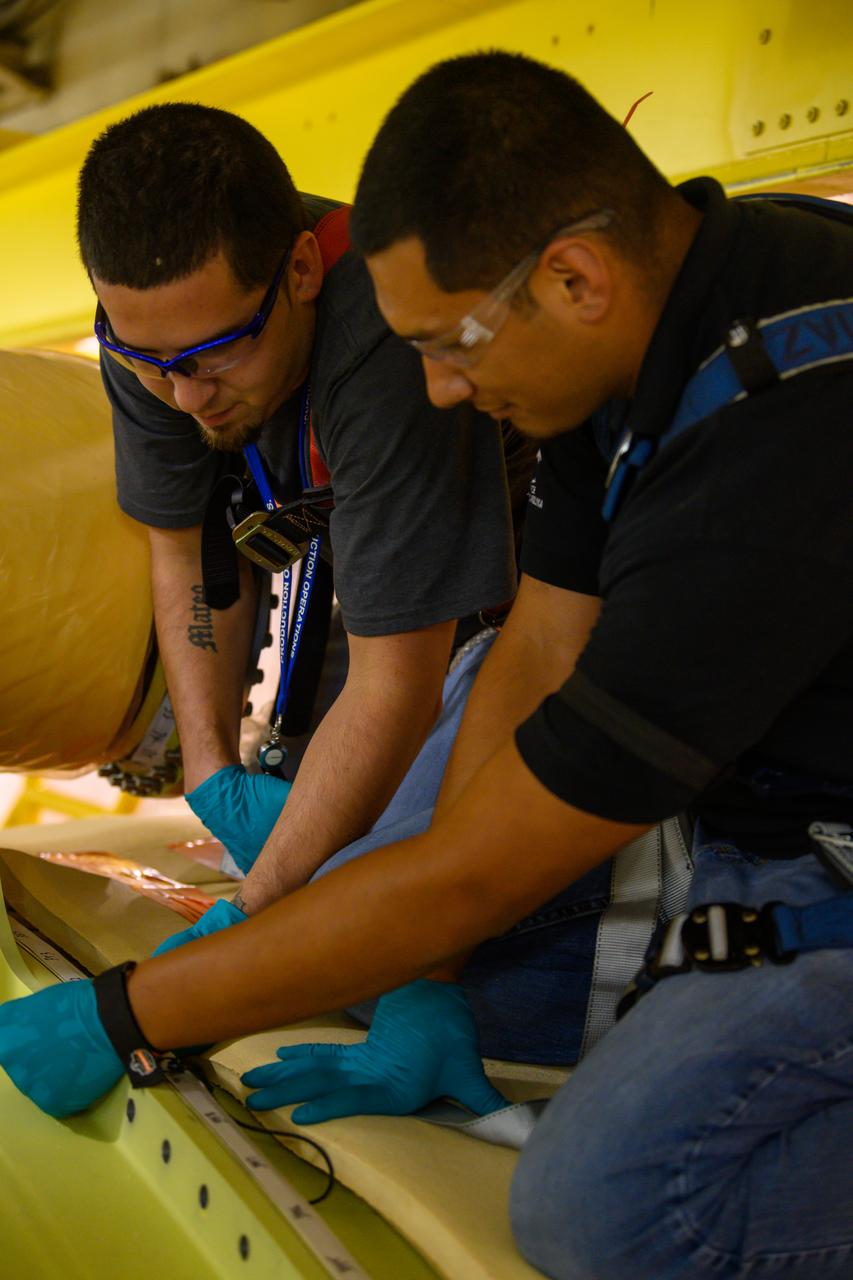NASA finished assembling and joining the main structural components for the largest rocket stage the agency has built since the Saturn V that sent Apollo astronauts to the Moon. Engineers at the agency’s Michoud Assembly Facility in New Orleans connected the last of the five sections of the Space Launch System (SLS) rocket core stage Sept. 19. The stage will produce 2 million pounds of thrust to send Artemis I, the first flight SLS and NASA’s Orion spacecraft to the Moon. The engine section is located at the bottom of the 212-foot-tall stage and houses the four RS-25 engines. The core stage’s two liquid propellant tanks and four RS-25 engines will produce more than 2 million pounds of thrust to send the SLS rocket and Orion on the Artemis lunar missions. The engine section houses the four RS-25 engines and includes vital systems for mounting, controlling and delivering fuel form the propellant tanks to the rocket’s engines.  Offering more payload mass, volume capability and energy to speed missions through space, the SLS rocket, along with NASA’s Gateway in lunar orbit and Orion, is part of NASA’s backbone for deep space exploration and the Artemis lunar program. No other rocket is capable of carrying astronauts in Orion around the Moon in a single mission.